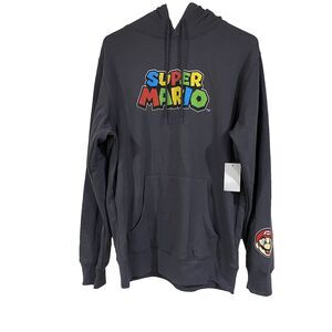 COPY - Nintendo Super Mario Graphic Logo Hoodie Produced By Mad Engine Mens Siz…